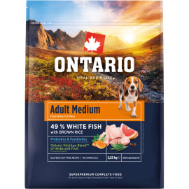 ONTARIO ADULT MEDIUM FISH AND BROWN RICE KARMA DLA PSÓW RAS ŚREDNICH