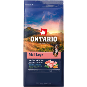 ONTARIO ADULT LARGE CHICKEN and SWEET POTATOES KARMA DLA PSÓW RAS DUŻYCH