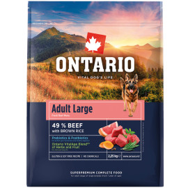 ONTARIO ADULT LARGE BEEF and BROWN RICE KARMA DLA PSÓW RAS DUŻYCH
