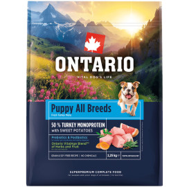 ONTARIO PUPPY and JUNIOR MONOPROTEIN TURKEY and SWEET POTATOES
