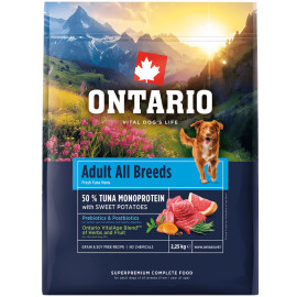 ONTARIO ADULT MONOPROTEIN TUNA and SWEET POTATOES KARMA DLA DOROSŁYCH PSÓW