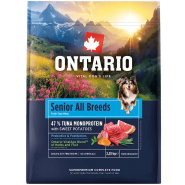 ONTARIO SENIOR MONOPROTEIN TUNA and SWEET POTATOES