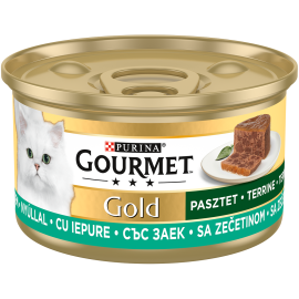 GOURMET GOLD PASZTET Z KRÓLIKIEM MOKRA KARMA DLA KOTA