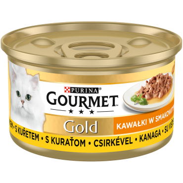 GOURMET GOLD SAUCE DELIGHTS MOKRA KARMA DLA KOTA z kurczakiem