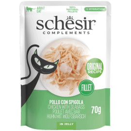 SCHESIR CAT MOKRA KARMA DLA KOTA kurczak w okoniem morskim w galaretce