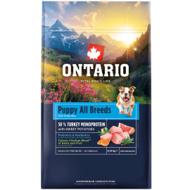 ONTARIO PUPPY and JUNIOR MONOPROTEIN TURKEY and SWEET POTATOES