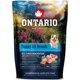 ONTARIO PUPPY and JUNIOR MONOPROTEIN TURKEY and SWEET POTATOES