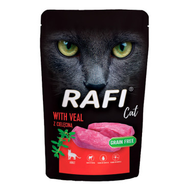 RAFI CAT MOKRA KARMA Z CIELĘCINĄ saszetka dla kota