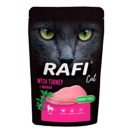 RAFI CAT MOKRA KARMA Z INDYKIEM saszetka dla kota