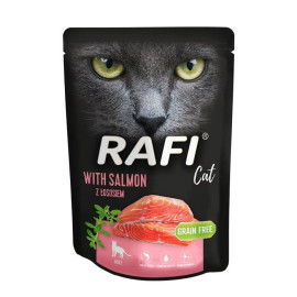 RAFI CAT MOKRA KARMA Z ŁOSOSIEM saszetka dla kota