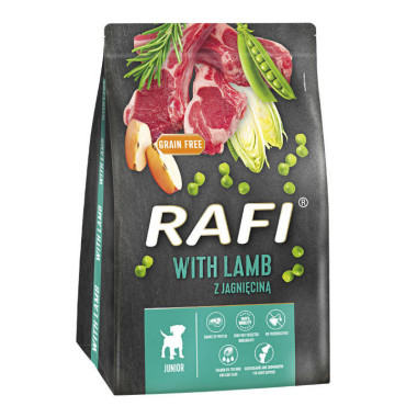 RAFI JUNIOR SUCHA KARMA Z JAGNIĘCINĄ dla szczeniąt