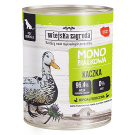 WIEJSKA ZAGRODA KARMA DLA PSA monobiałkowa kaczka
