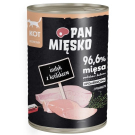PAN MIĘSKO MOKRA KARMA DLA KOTA indyk z królikiem