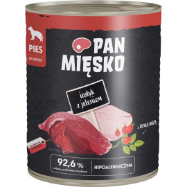 PAN MIĘSKO MOKRA KARMA DLA PSA indyk z jeleniem