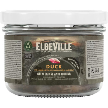 ELBEVILLE DOG CALM SKIN / ANTI-ITCHING MOKRA KARMA DLA PSA kaczka z pokrzywą i nagietkiem