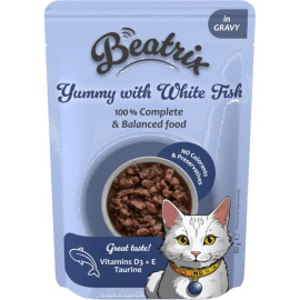 BEATRIX ADULT CAT KARMA DLA KOTA fileciki z biała rybą w sosie BEATRIX ADULT CAT KARMA DLA KOTA fileciki z biała rybą w sosie