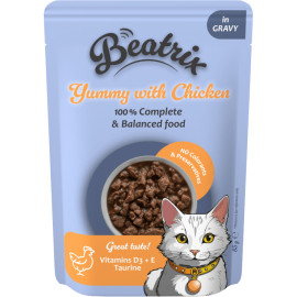 BEATRIX ADULT CAT KARMA DLA KOTA fileciki z kurczakiem w sosie BEATRIX ADULT CAT KARMA DLA KOTA fileciki z kurczakiem w sosie