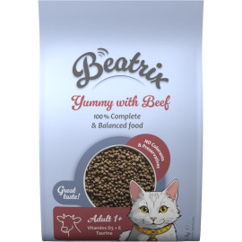 BEATRIX ADULT CAT SUCHA KARMA DLA KOTA z wołowiną BEATRIX ADULT CAT SUCHA KARMA DLA KOTA z wołowiną