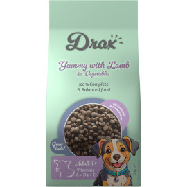 DRAX ADULT DOG SUCHA KARMA DLA PSA z jagnięciną i warzywami