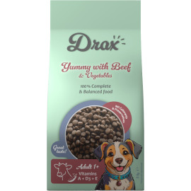 DRAX ADULT DOG SUCHA KARMA DLA PSA z wołowiną i warzywami DRAX ADULT DOG SUCHA KARMA DLA PSA z wołowiną i warzywami