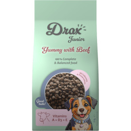 DRAX JUNIOR DOG SUCHA KARMA DLA SZCZENIAKA z wołowiną i warzywami