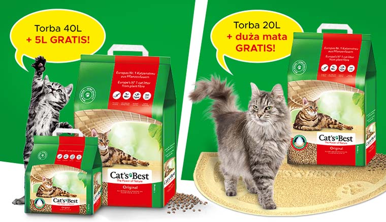 Żwirek Cat's Best dla kota w super promocji w e-sklepie Kakadu